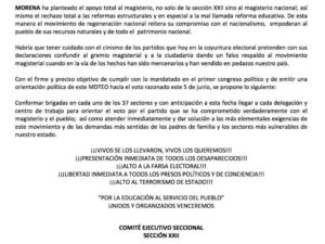 acuerdo SNTE